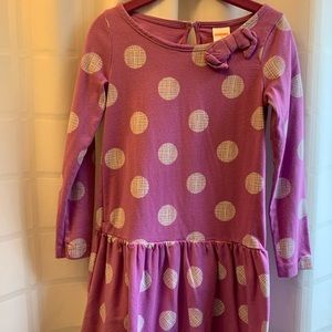 Gymboree girls long sleeve purple dress. Size 6. Cotton knit fall winter